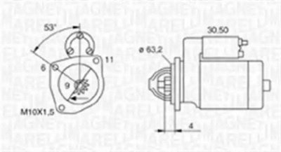 MAGNETI MARELLI 063720015010 -  Стартер